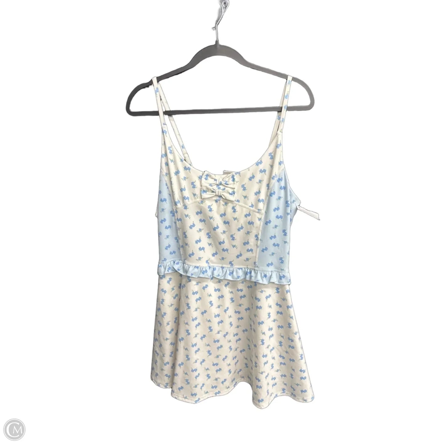 Athletic Dress By Clothes Mentor In Blue & White, Size: L