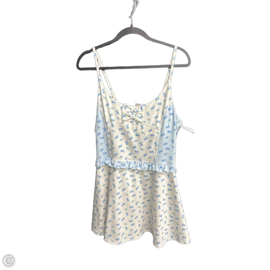 Athletic Dress By Clothes Mentor In Blue & White, Size: L