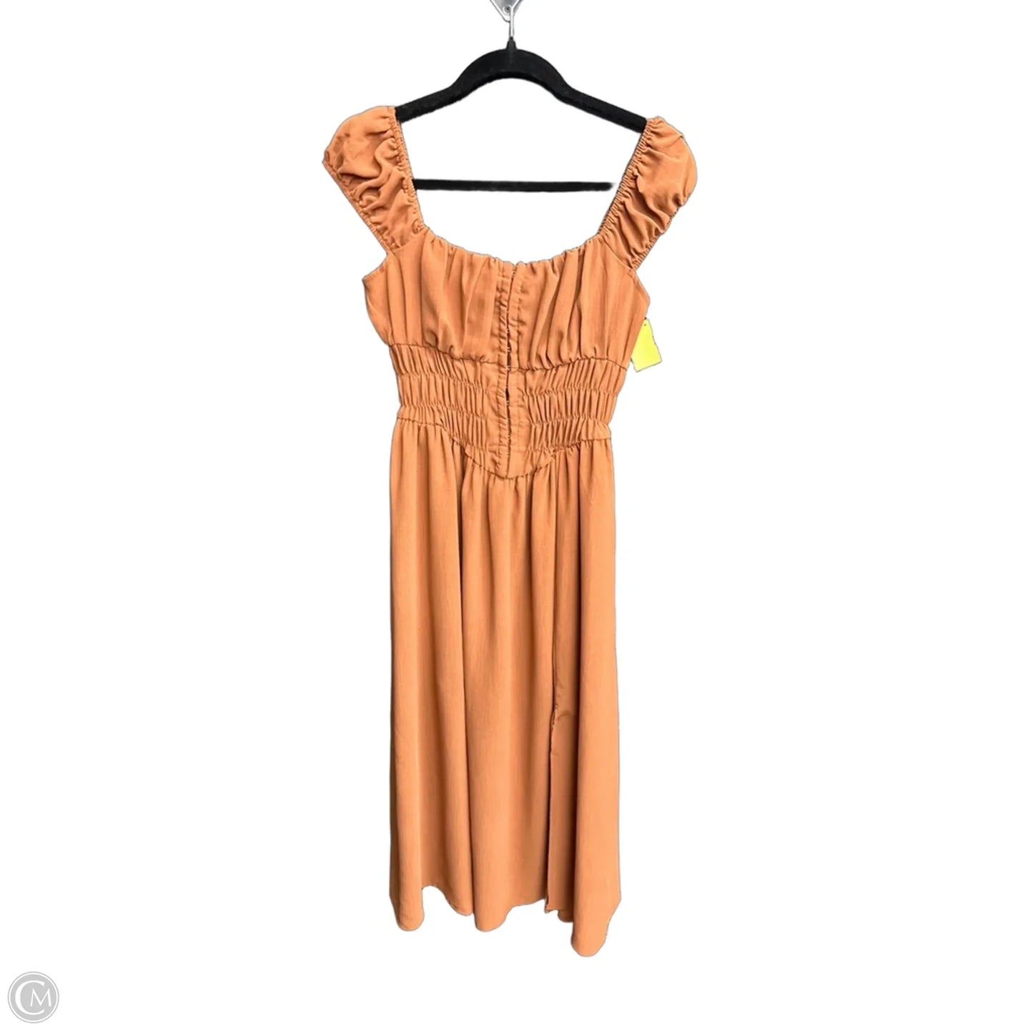Dress Casual Midi By Clothes Mentor In Orange, Size: M
