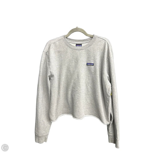 Top Long Sleeve By Patagonia In Grey, Size: L