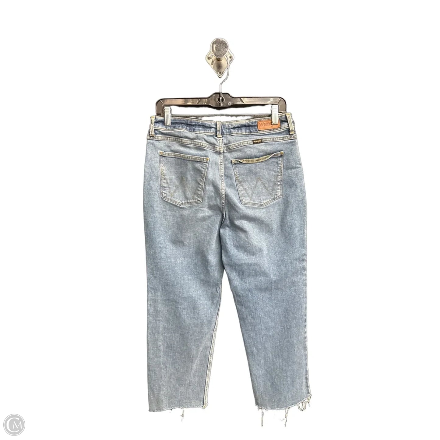 Jeans Straight By Wrangler In Blue Denim, Size: 10