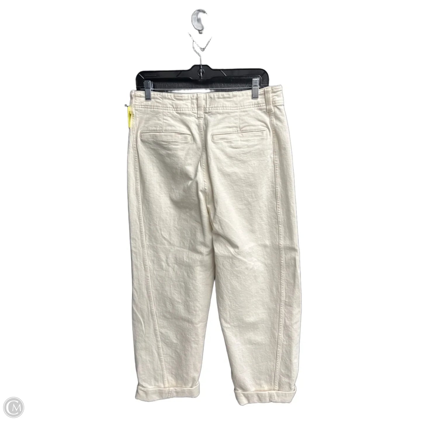 Jeans Wide Leg By Madewell In Cream Denim, Size: 8