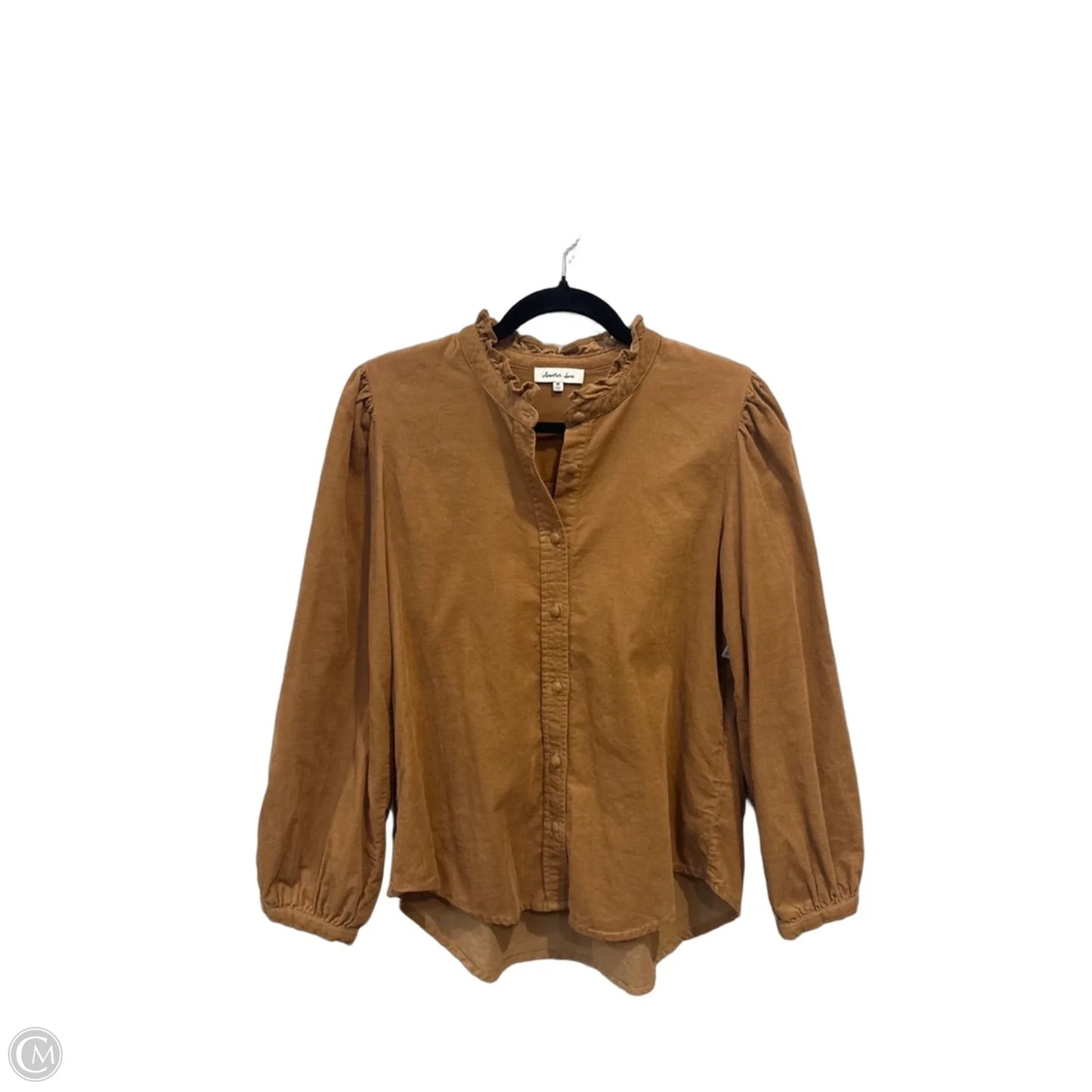 Top Long Sleeve By Another Love In Brown, Size: M