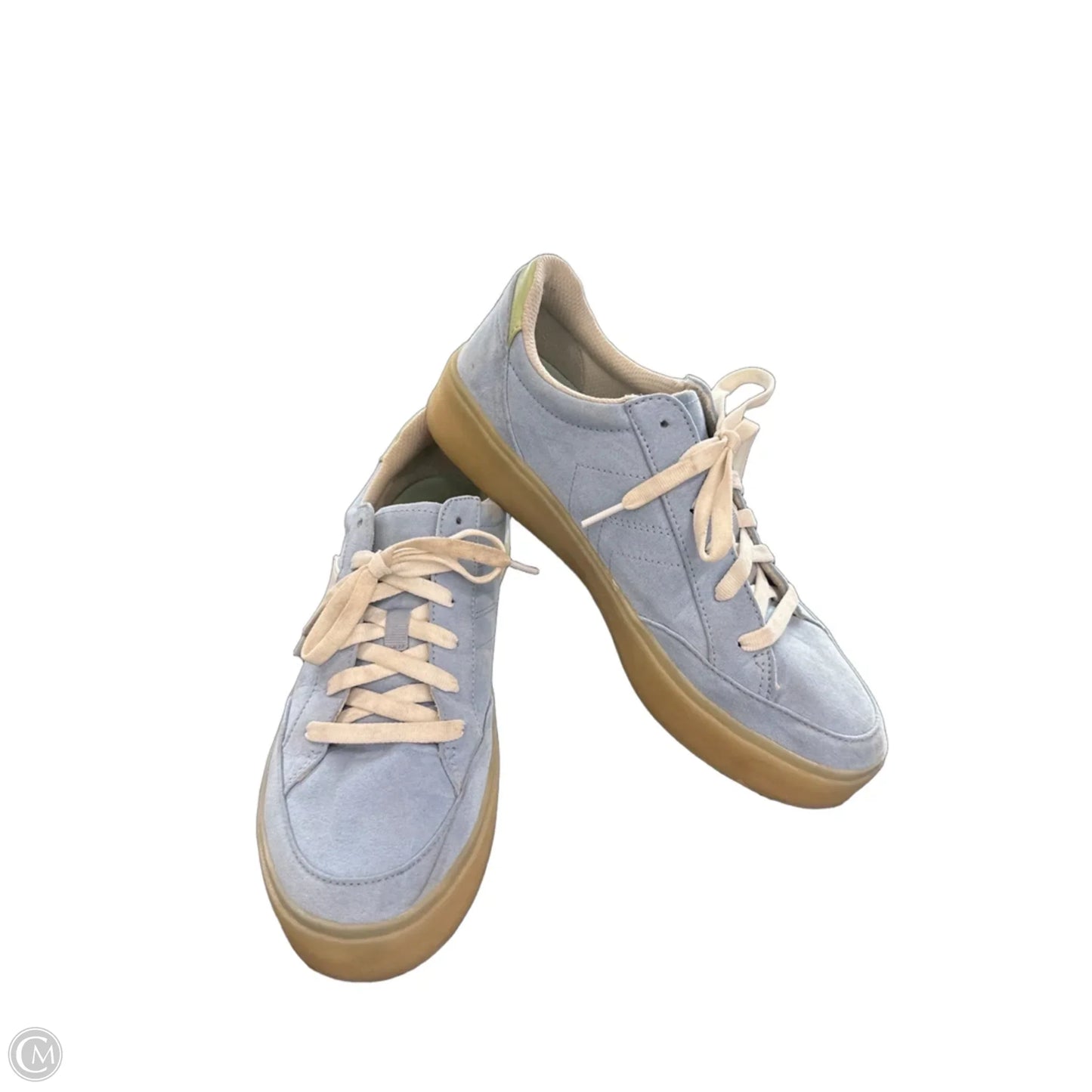 Shoes Sneakers By Dr Scholls In Blue & White, Size: 9