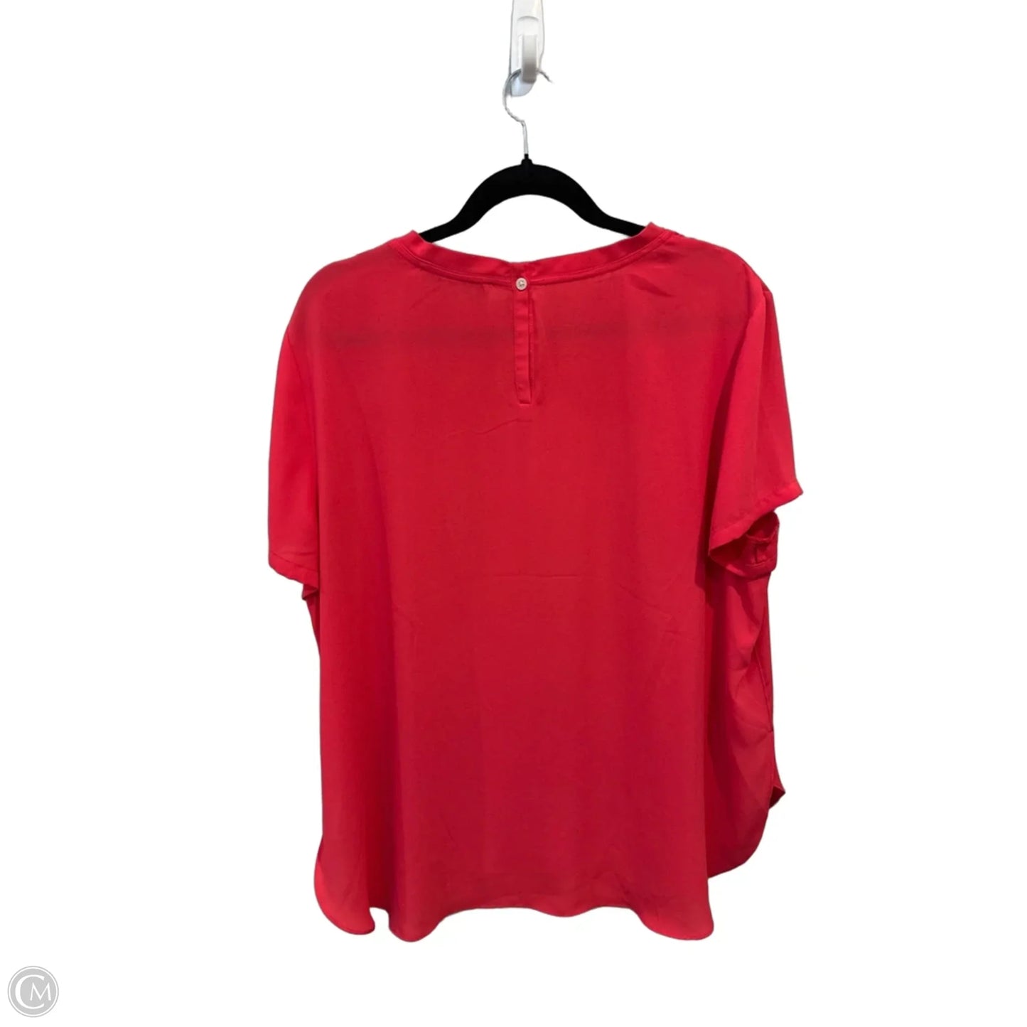 Top Short Sleeve By Loft In Red, Size: Xl