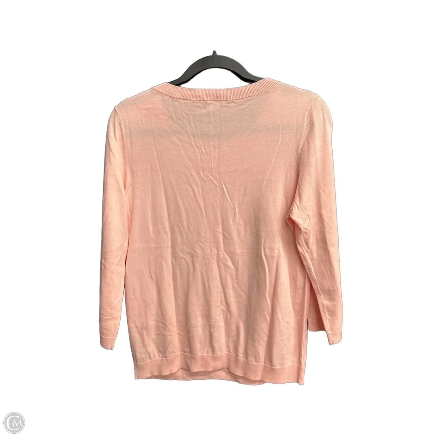 Top 3/4 Sleeve By Talbots In Pink, Size: M