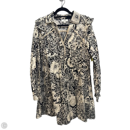Dress Casual Short By Umgee In Black & Cream, Size: M