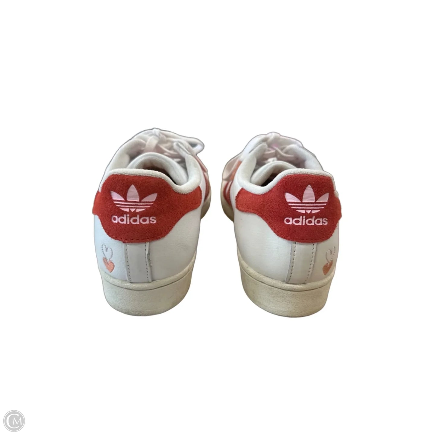 Shoes Sneakers By Adidas In Red & White, Size: 10
