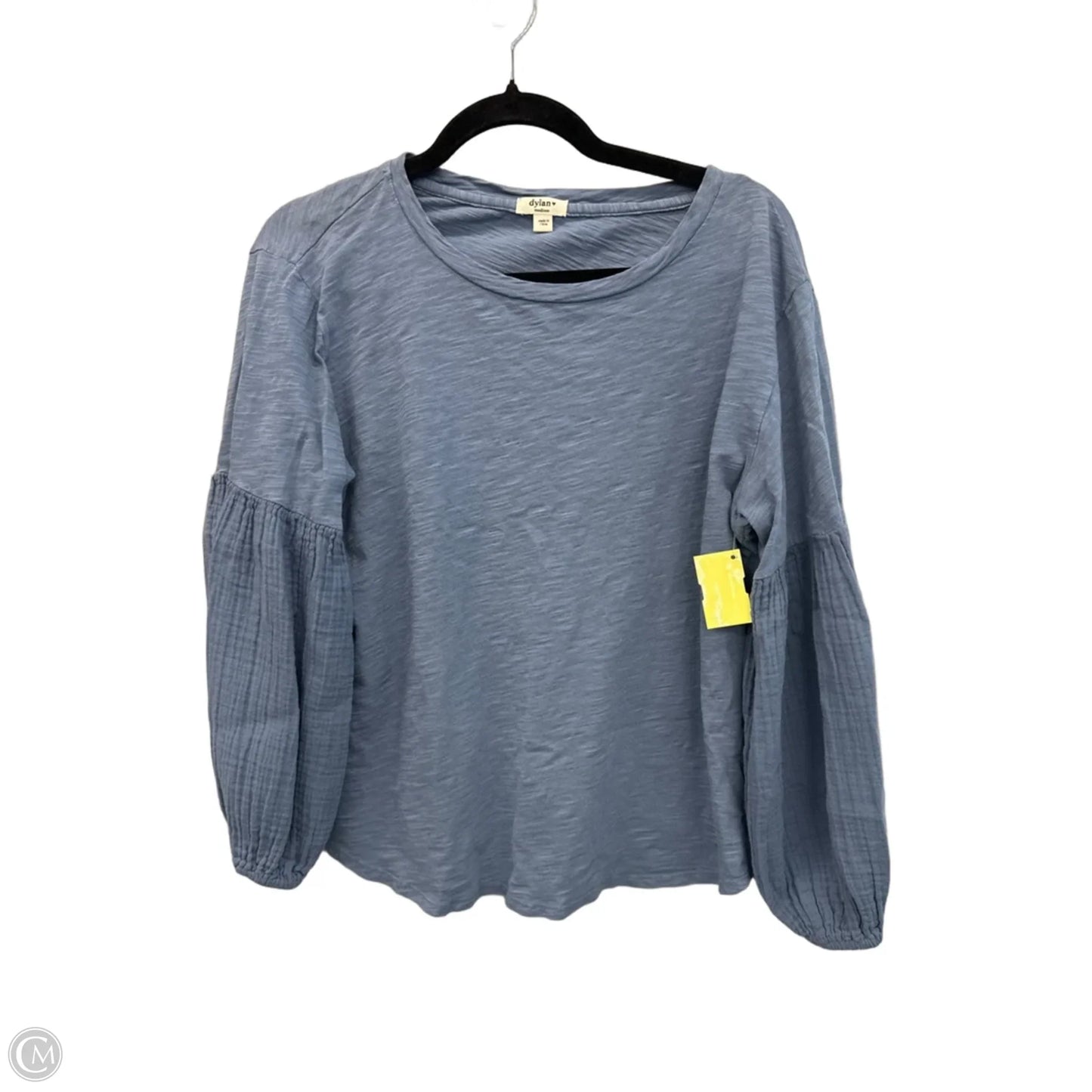 Top Long Sleeve By Dylan In Blue, Size: M