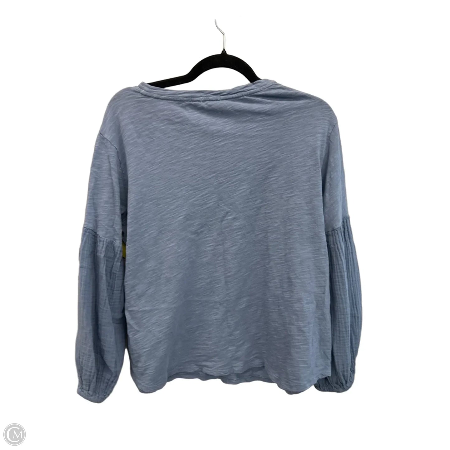 Top Long Sleeve By Dylan In Blue, Size: M