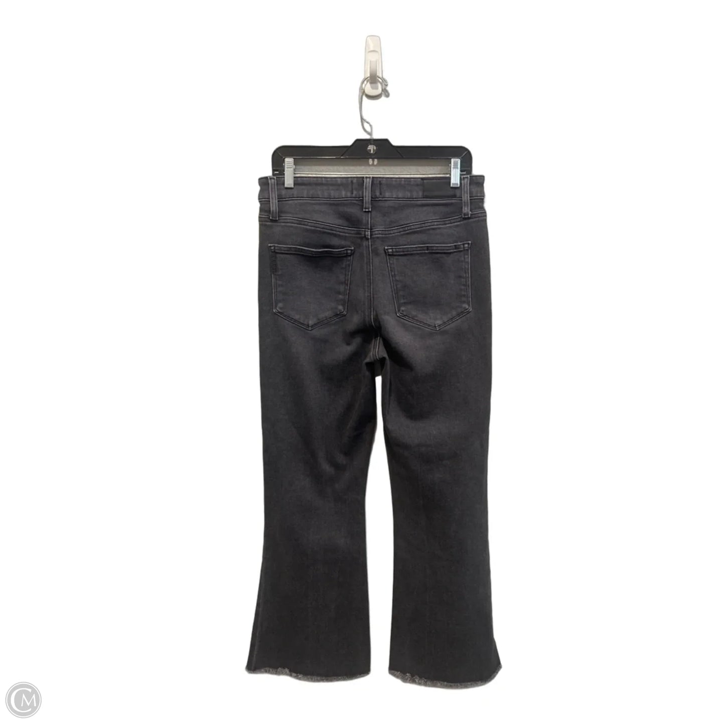 Jeans Wide Leg By Paige In Black Denim, Size: 8