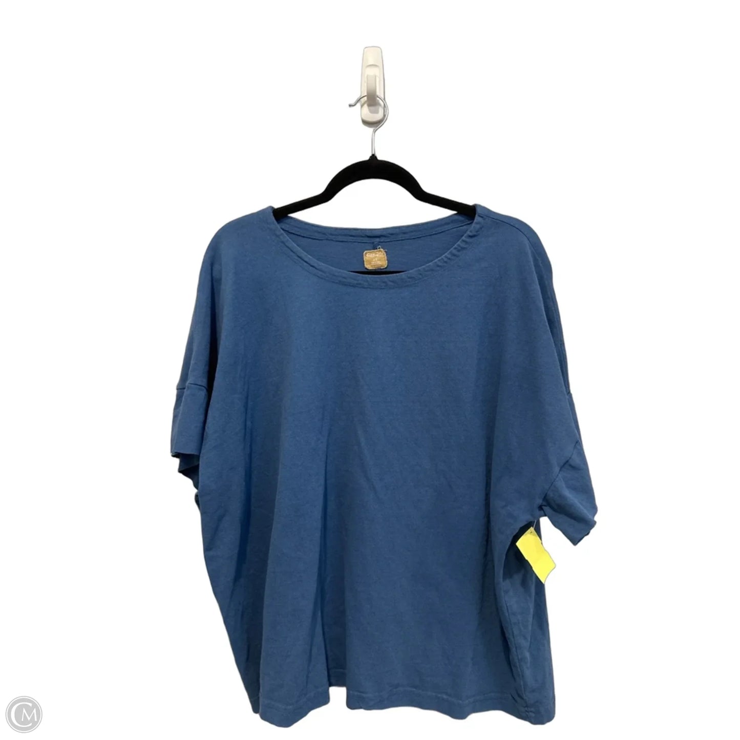 Top Short Sleeve By Free People In Blue, Size: L
