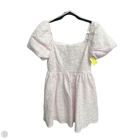 Dress Casual Short By She + Sky In Pink & White, Size: M