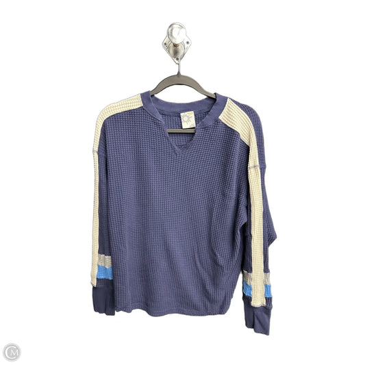 Top Long Sleeve By Aerie In Navy, Size: M