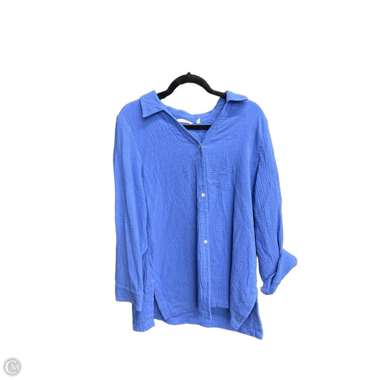 Top Long Sleeve By Soft Surroundings In Blue, Size: L