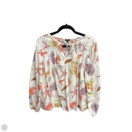 Top Long Sleeve By Talbots In Multi-colored, Size: L
