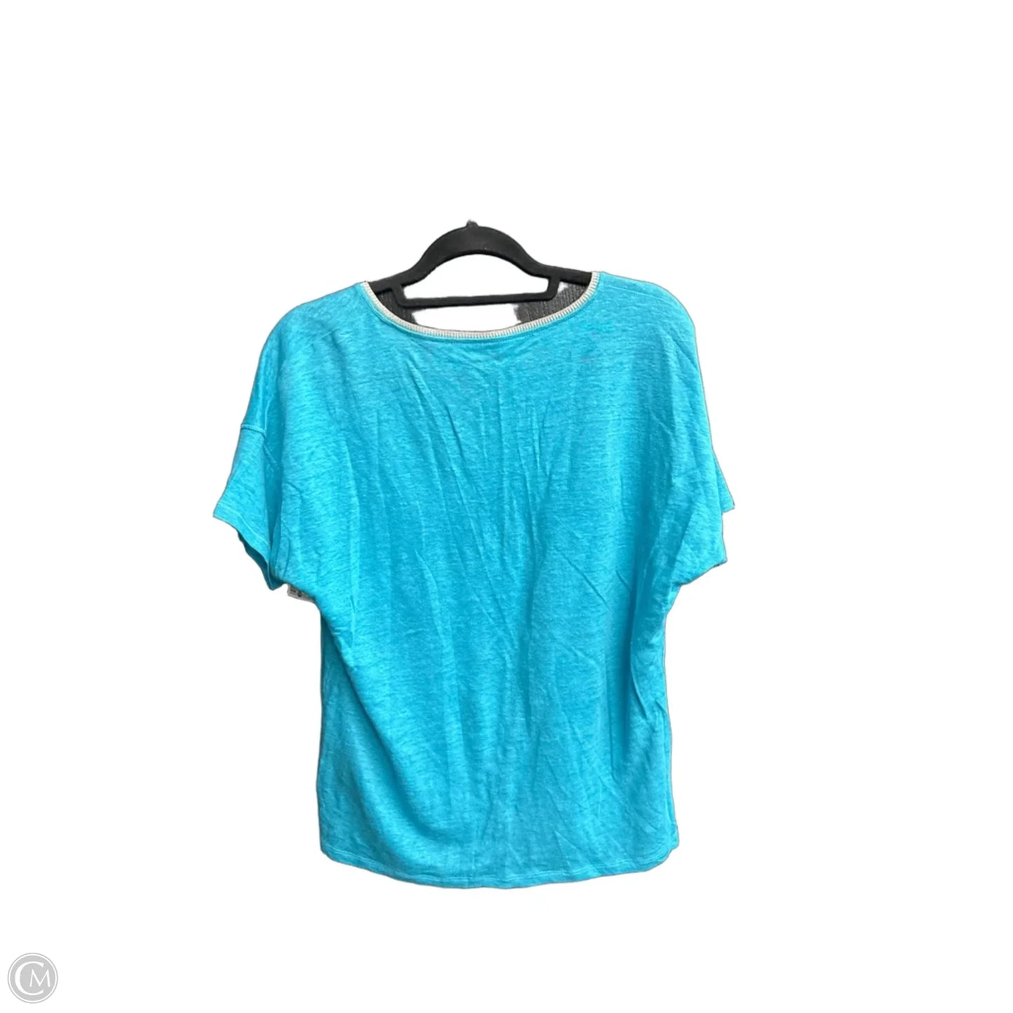 Top Short Sleeve By Chicos In Blue, Size: M