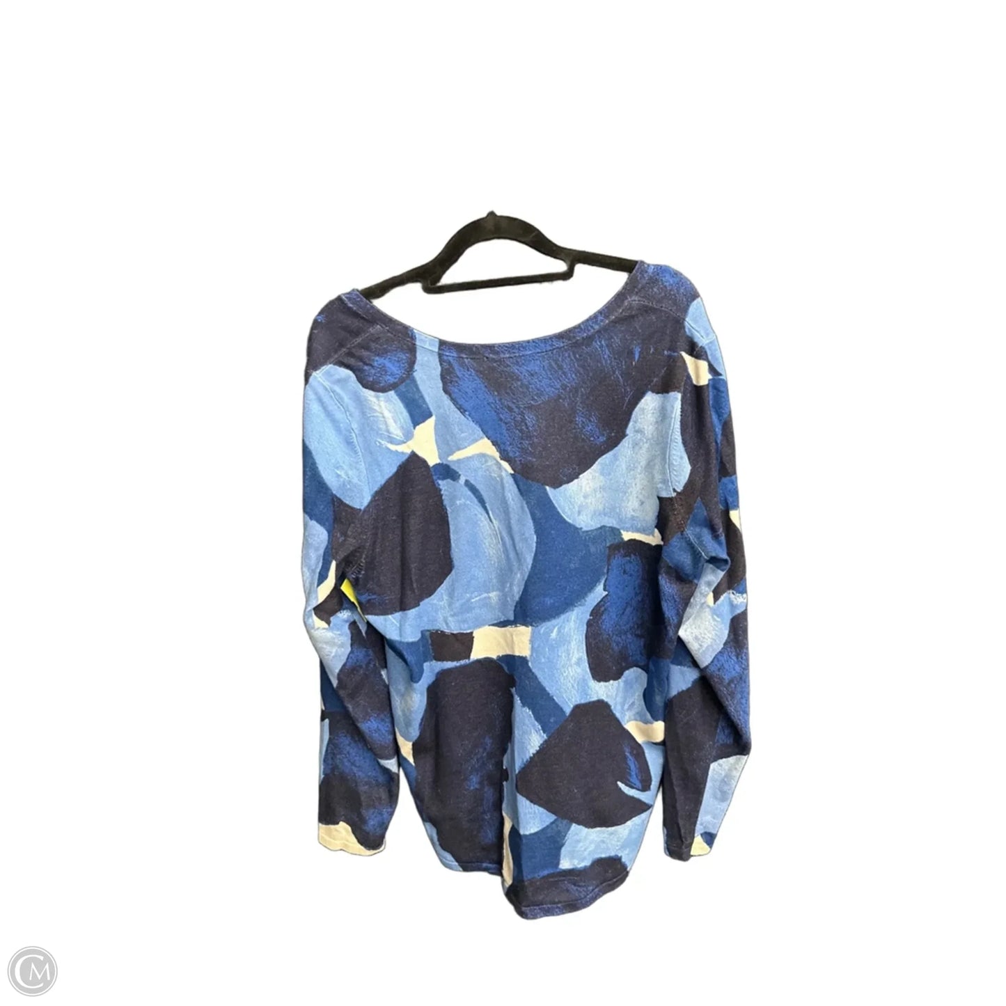 Top Long Sleeve By Chicos In Blue, Size: L