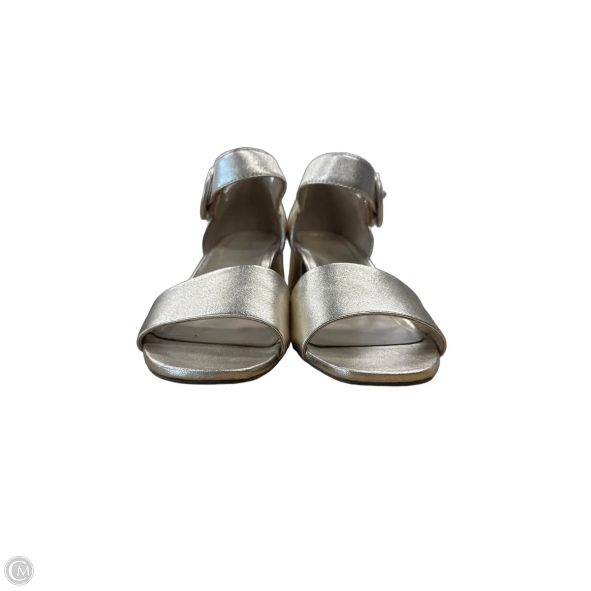Shoes Heels Block By Vionic In Gold, Size: 8.5