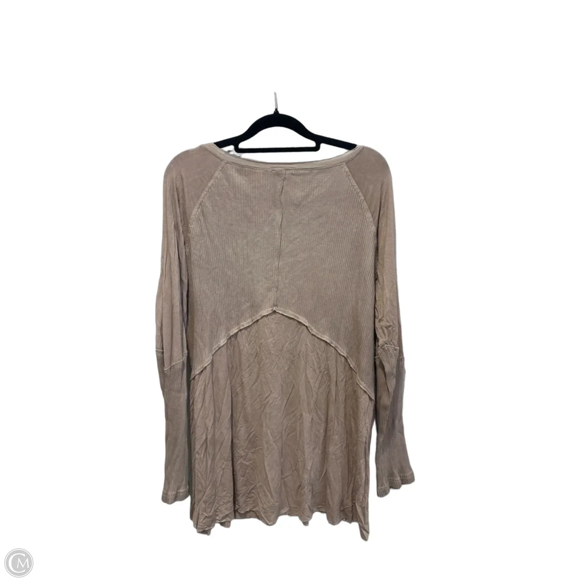 Top Long Sleeve By Pol In Brown, Size: L