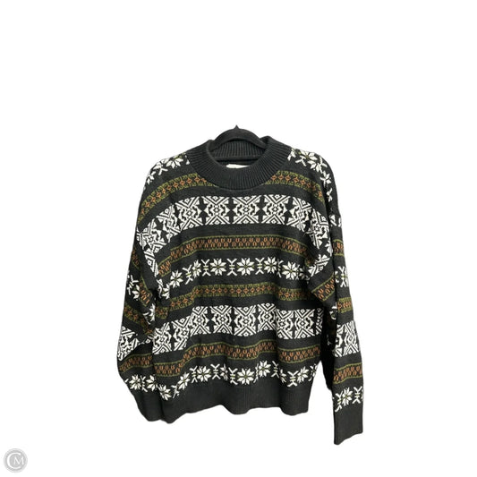 Sweater By Clothes Mentor In Black & Brown, Size: M