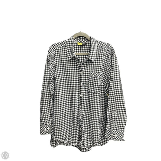 Top Long Sleeve By Lane Bryant In Black & White, Size: 2x