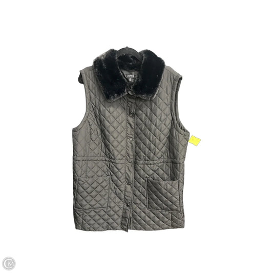 Vest Puffer & Quilted By Jones New York In Black, Size: 2x