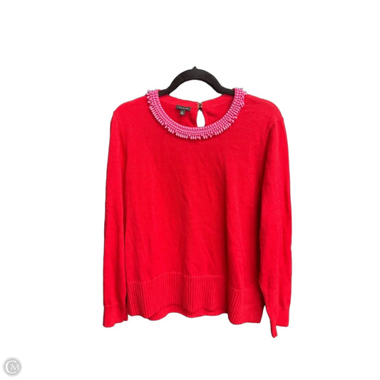 Sweater By Talbots In Red, Size: Xl