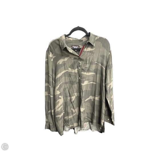 Top Long Sleeve Designer By Johnny Was In Camouflage Print, Size: Xl
