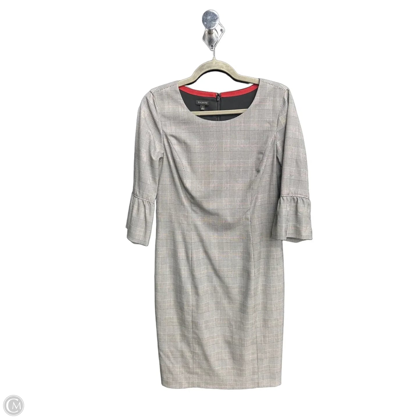 Dress Work By Talbots In Checkered Pattern, Size: S
