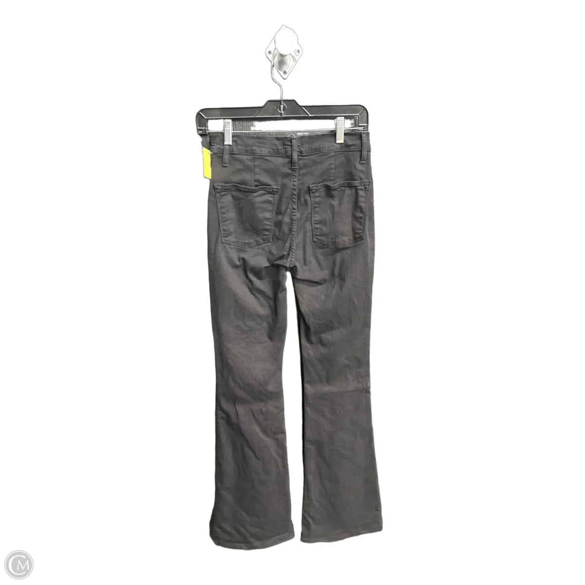 Jeans Flared By Frame In Black Denim, Size: 2