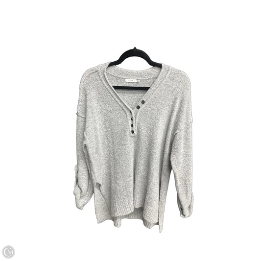 Top Long Sleeve By Lush In Grey, Size: S