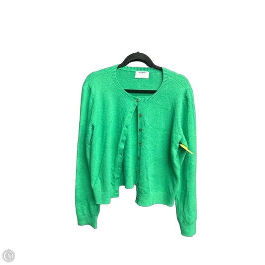 Sweater Cardigan By Old Navy In Green, Size: L