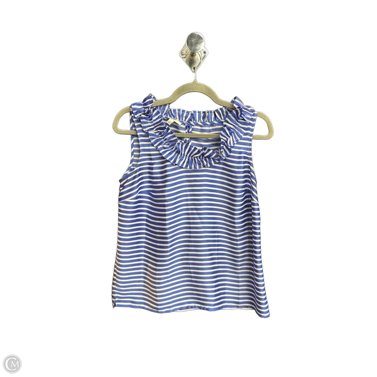 Top Sleeveless By Talbots In Striped Pattern, Size: S