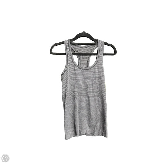 Athletic Tank Top By Lululemon In Black & Grey, Size: S