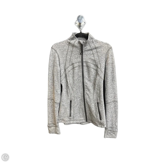 Athletic Jacket By Lululemon In Grey, Size: S