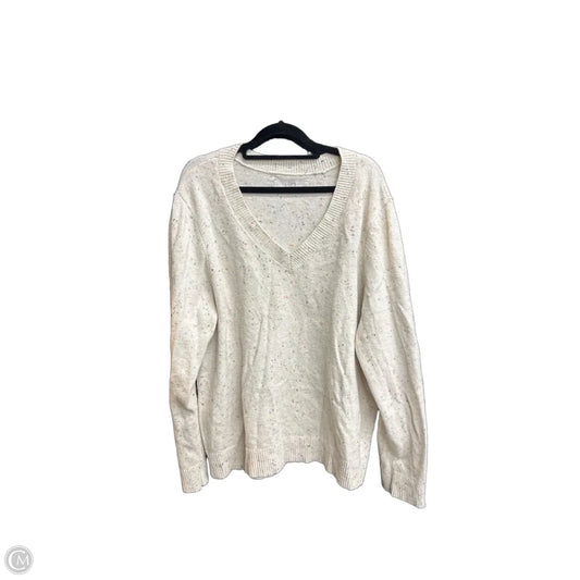 Sweater By Loft In Cream, Size: Xl
