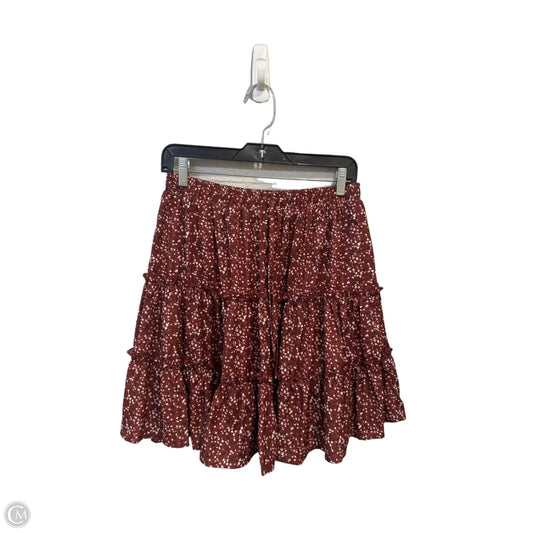 Skirt Mini & Short By Hayden La In Maroon, Size: 12