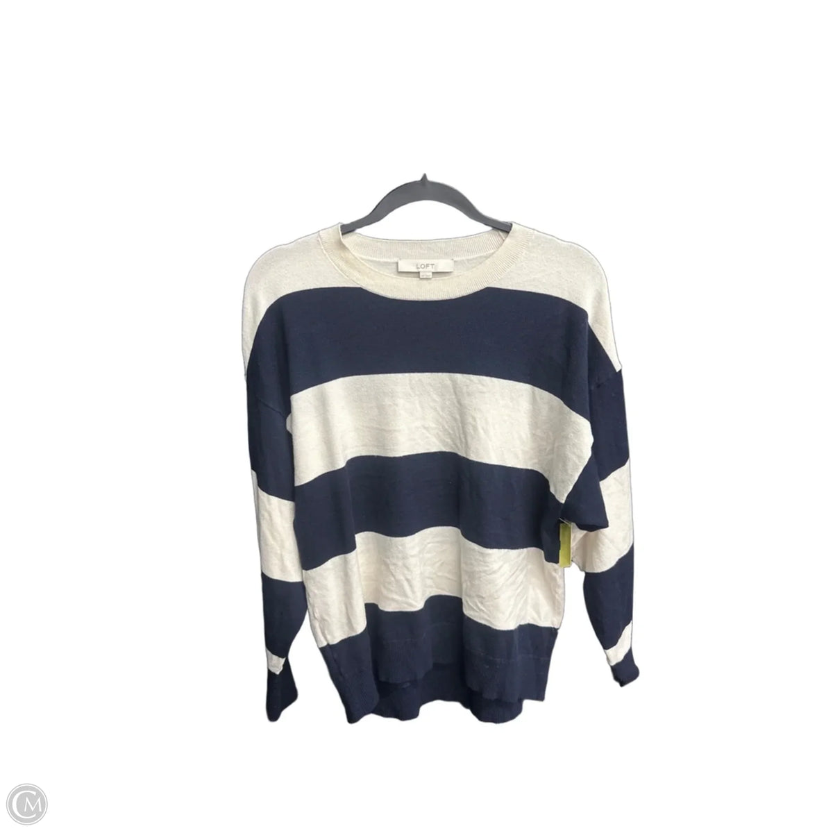 Top Long Sleeve By Loft In Striped Pattern, Size: Xs