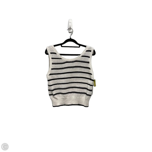 Top Sleeveless By Skies Are Blue In Striped Pattern, Size: M
