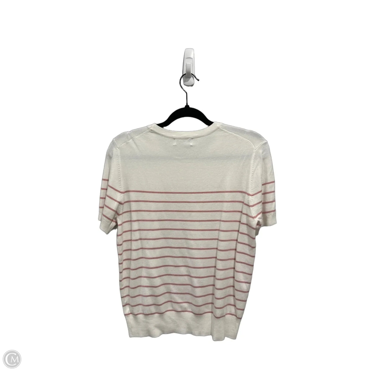 Top Short Sleeve By Be Cool In Striped Pattern, Size: M