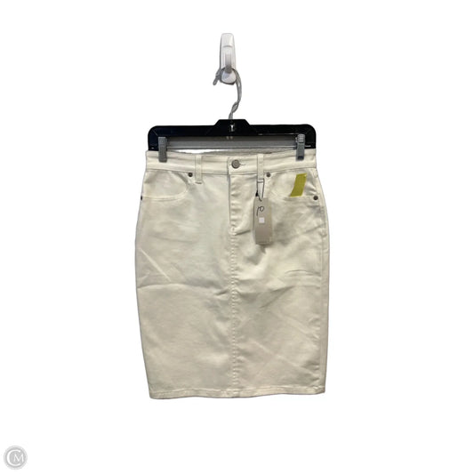 Skirt Mini & Short By Banana Republic In Cream Denim, Size: 2