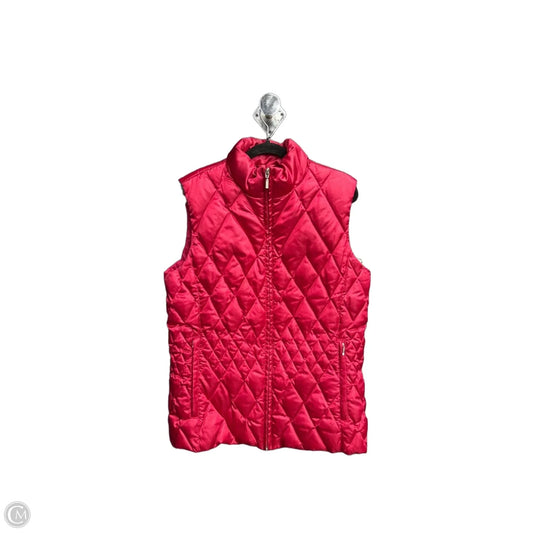 Vest Puffer & Quilted By Lands End In Pink, Size: M