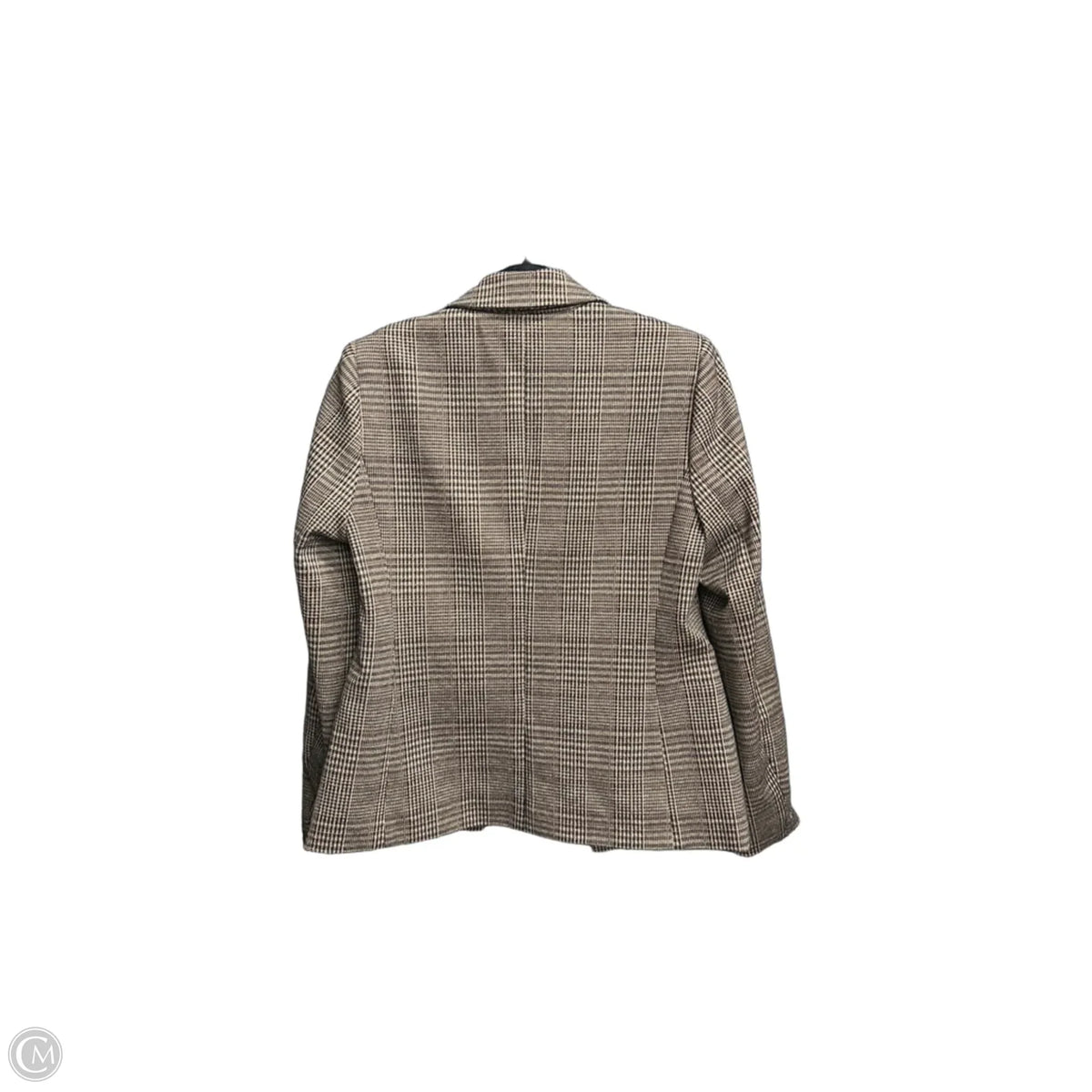 Blazer By Tahari In Checkered Pattern, Size: M