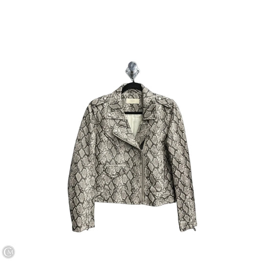 Jacket Moto By Blanknyc In Snakeskin Print, Size: M