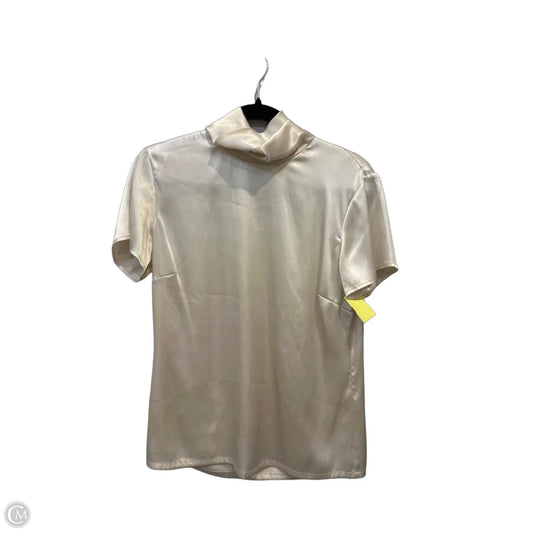 Blouse Short Sleeve By Chicos In Cream, Size: S