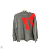 Sweater By Loft In Grey & Red, Size: S