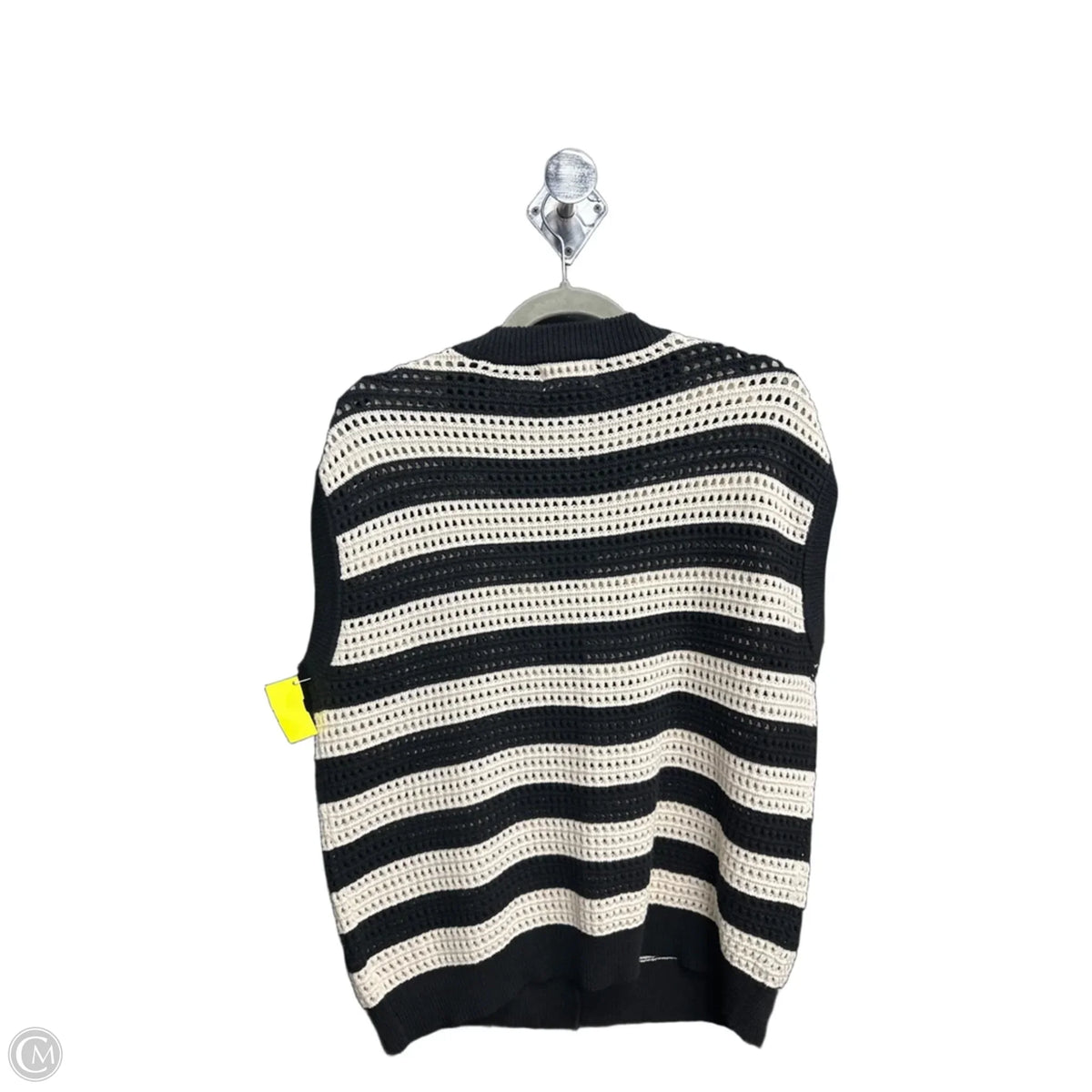 Vest Sweater By Universal Thread In Striped Pattern, Size: S