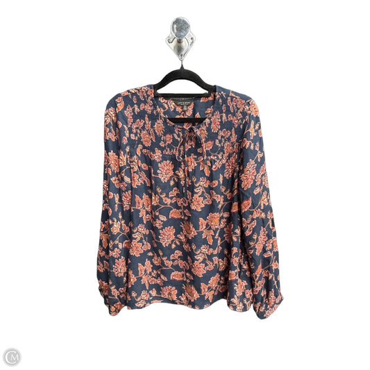 Top Long Sleeve By Lucky Brand In Floral Print, Size: S
