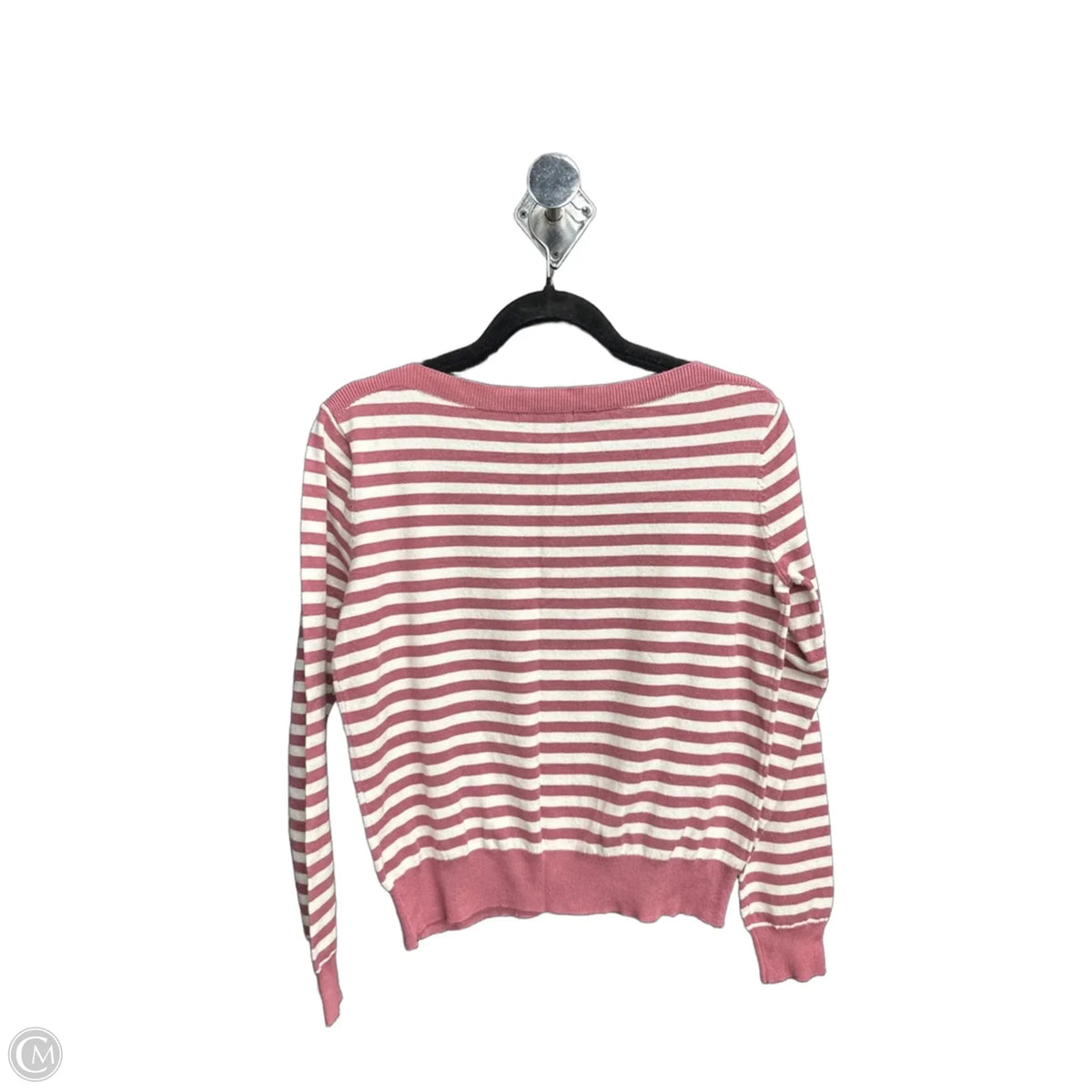 Top Long Sleeve By Staccato In Striped Pattern, Size: S